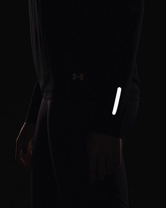 Women's UA Seamless Stride Long Sleeve in Black image number 3